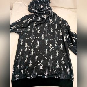 Coraline NWOT Black & White Hoodie featuring Characters from Movie/Book Medium